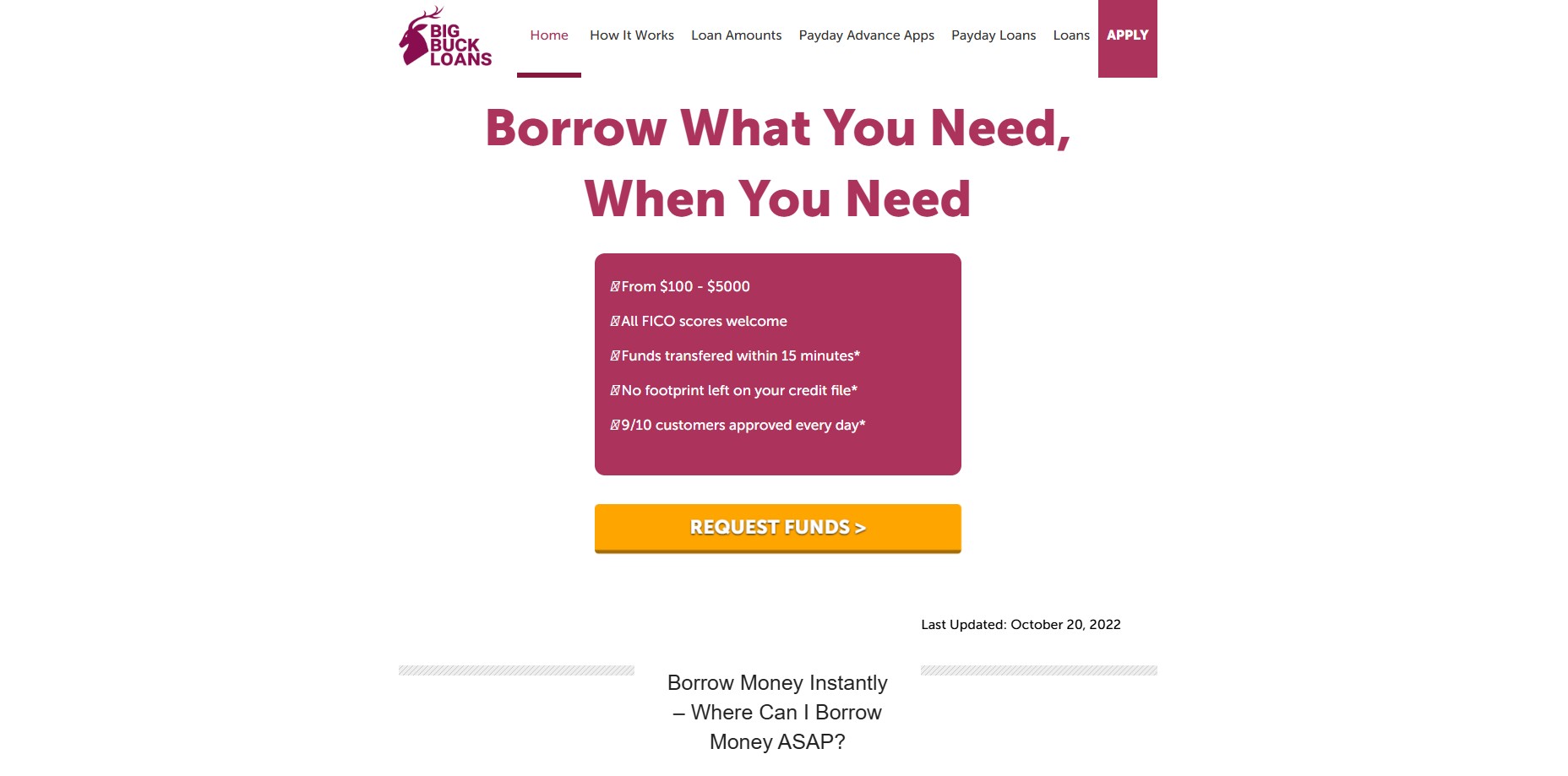 big buck loans